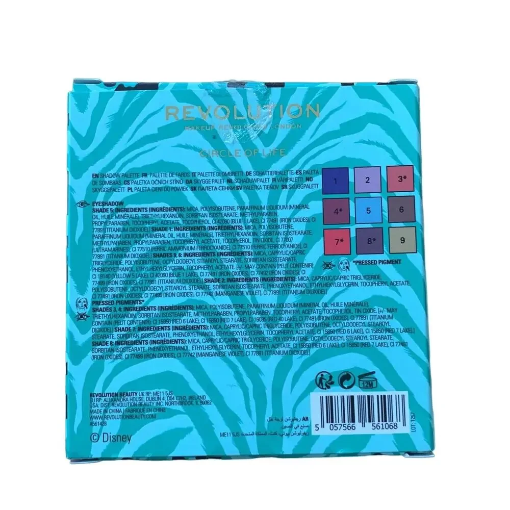 New Makeup Revolution × The Lion‎ King circle of life eye shadow palette